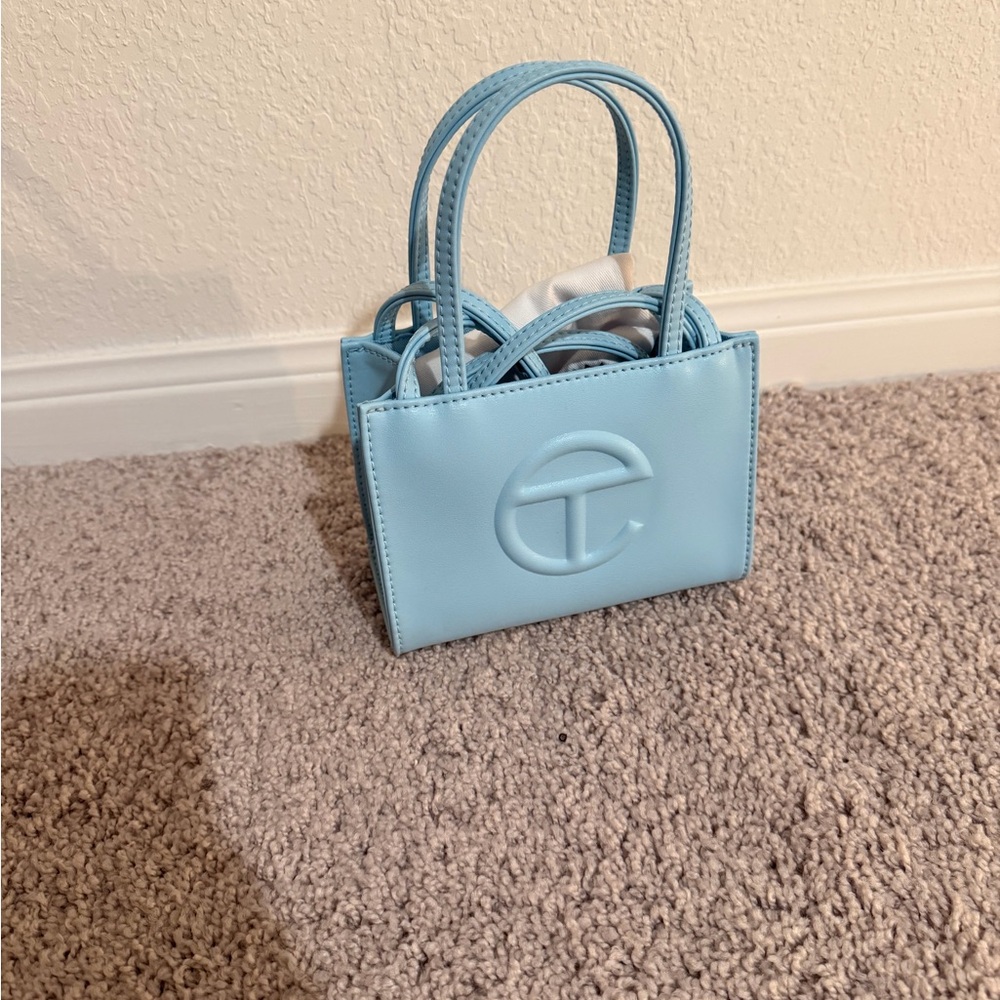 Telfar Small Tote in Light Blue